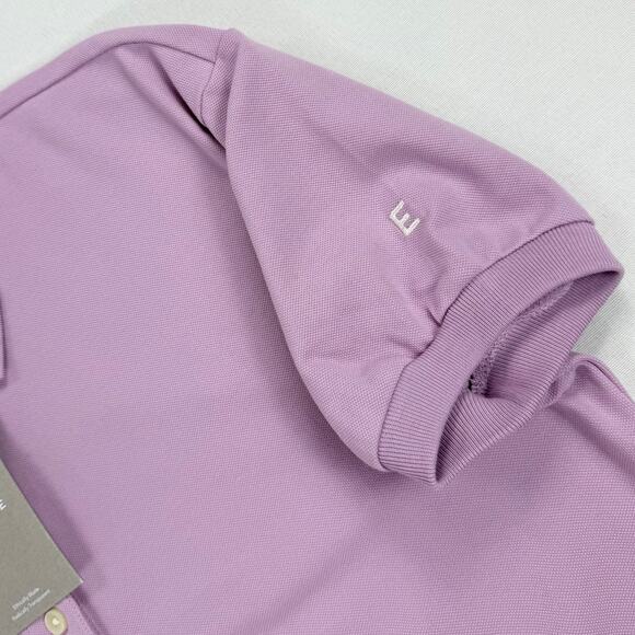 NWT Everlane The Organic Cotton Polo Shirt Short Sleeve Women's Small Mauve - Picture 5 of 15